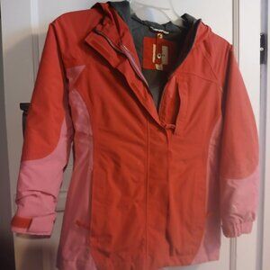 Lands End Kids Girls Size S Pink Coat